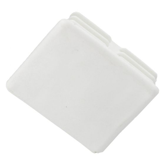 Image of Avenue Channel End Cap 41x41mm Deep White PVC Each