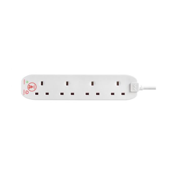 Image of Avenue 4 Gang 13A Surge Protected Extension Lead with 2 Metre Lead