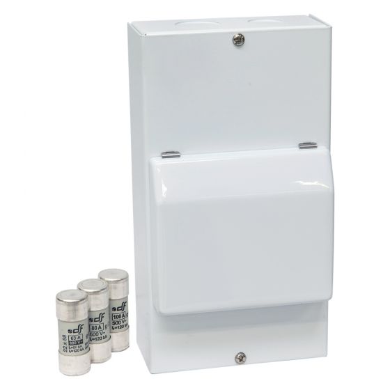 Image of Avenue Switch Fused Isolator 100A DP 240V Metal Enclosure