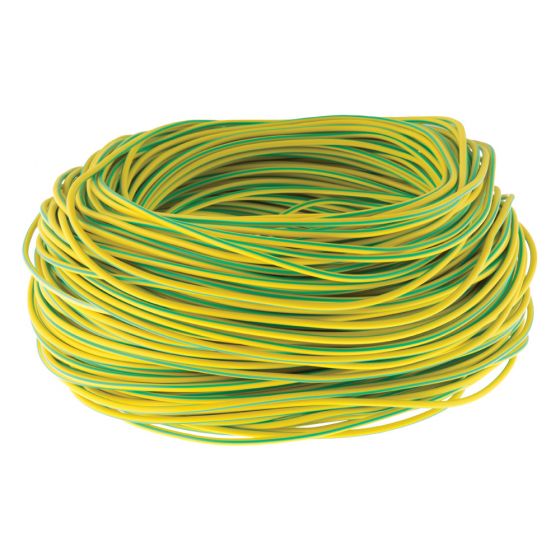 Image of Avenue Cable Over Sleeving 6mm Green and Yellow PVC 100m