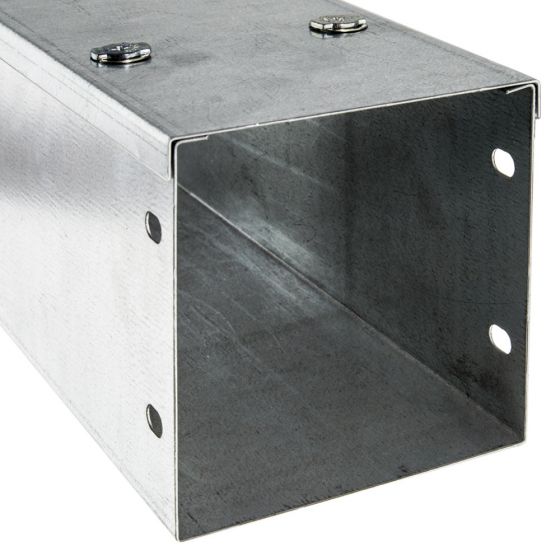 Image of Avenue Metal Cable Trunking 150x150mm Galvanised with Lid 3M Length