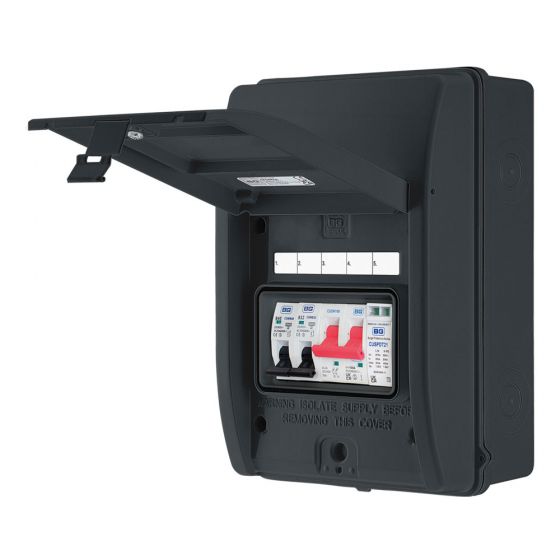 Image of BG Electric CFEV1RDA Electric Vehicle Consumer Unit Type A RCBO SPD IP65