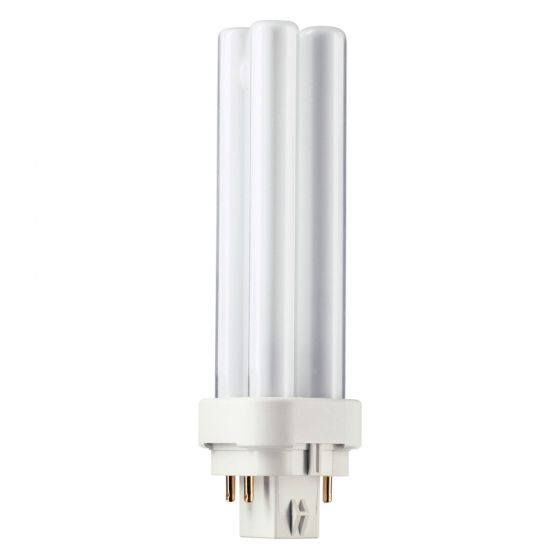 Image of PL-C 13W 4 Pin Cool White 4000K 840 Compact Fluorescent Quad Tube Lamp
