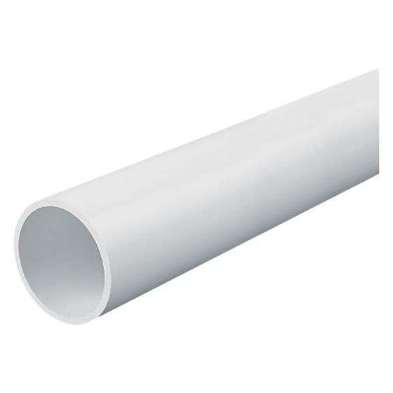 Image of Marshall Tufflex CR7WH 25mm Plastic Conduit White 3M Length Heavy Gauge