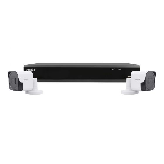 Image of ESP 4 Channel 1080P Full HD 1TB NVR and CCTV System with 2x White Bullet Cameras