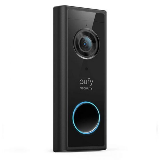 Image of Eufy  Video Doorbell 2K T82101W1 Battery Powered Add-on Black