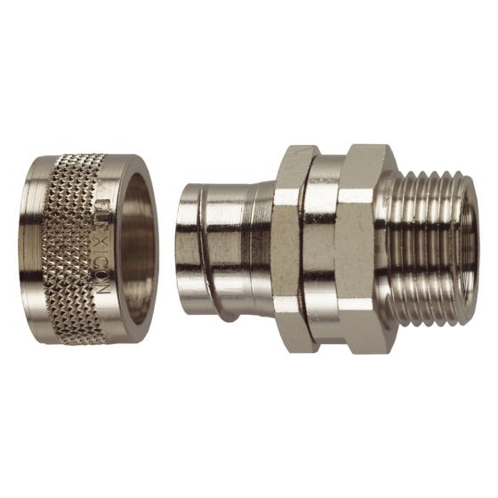 Image of Flexicon FSU 20mm Swivel Gland PVC Coated Flexible Metal Conduit Each