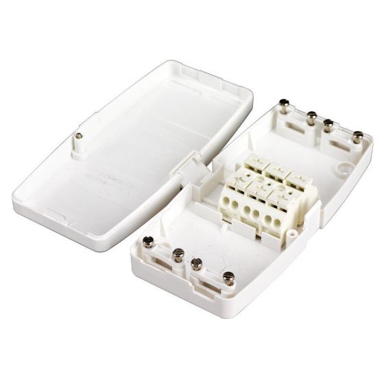 Image of Hager Ashley J803 Junction Box 32A 3 Terminal White Each