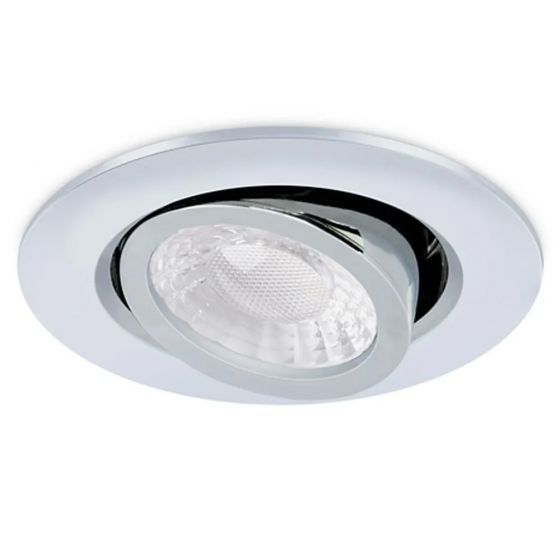 Image of JCC X50 Fire Rated LED Downlight Tilt CCT 3W/5W Chrome