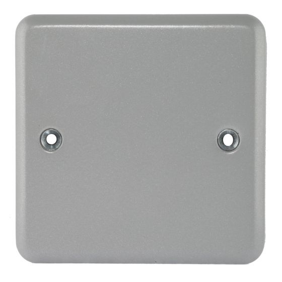 Image of MK Metalclad K3390ALM Blank Plate 1 Gang Metal Grey