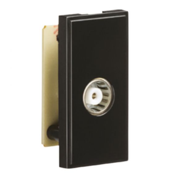 Knightsbridge TV Outlet Module Black