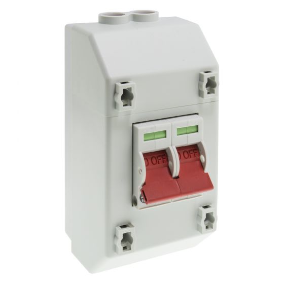 Image of Wylex REC2S Isolator Switch 100A DP 240V Insulated Enclosure