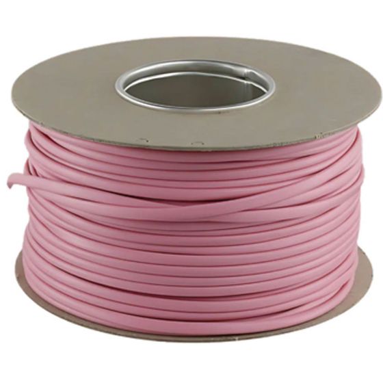 Cable Over Sleeving 3mm Pink Drum PVC 100m