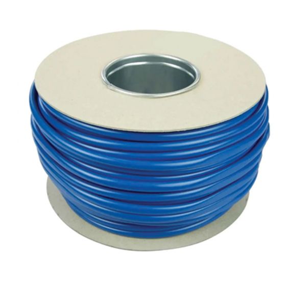 Cable Over Sleeving 4mm Blue Drum PVC 100m
