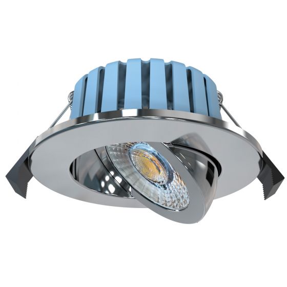 Image of Spa Eden Tilt Fire Rated Downlight CCT COB LED Chrome
