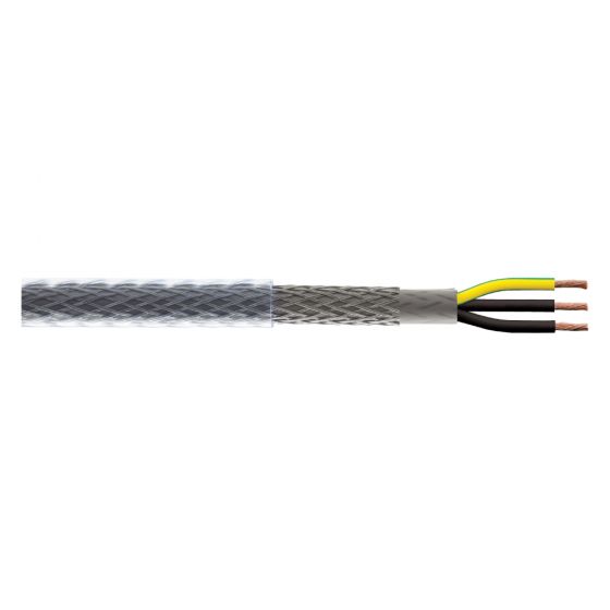 Image of 1.5mm 16A SY 4 Core Armoured Flexible Control Cable 1M Cut Length