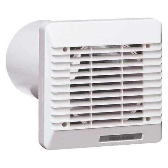 Image of Vent Axia 254102 4 Inch or 100mm Wall Kit and External Grille White