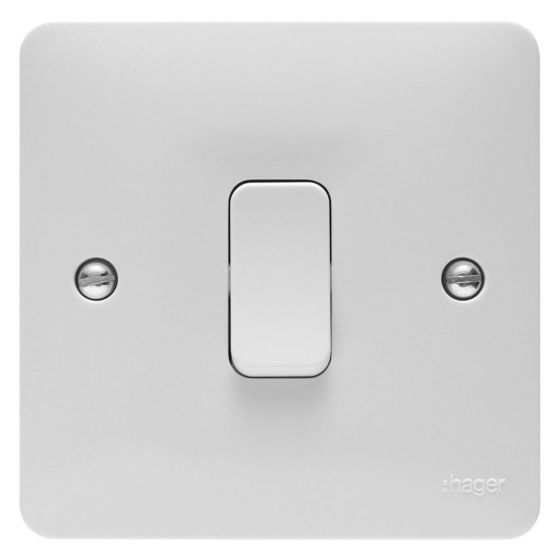 Image of Hager Sollysta WMDP84 20A Switch Double Pole White