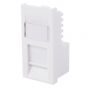 Image of Avenue Installer RJ45 Cat6 Euro Data Socket Single Module White