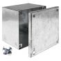 Image of Avenue Metal Adaptable Box 100x100x75mm Plain No Knockouts Galvanised