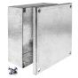 Image of Avenue Metal Adaptable Box 150x150x50mm Plain No Knockouts Galvanised