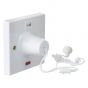 Image of Avenue 45A Ceiling Pull Cord Switch 45A Double Pole Neon Surface White
