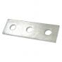 Image of Avenue Channel Flat Straight Splice Plate 3 Hole Galvanised Each
