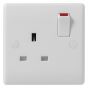 Image of Avenue Contour Switched Socket 1 Gang 13A Single Pole White