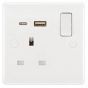 Avenue 13A 1 Gang Socket with Fast Charge 18W USB-A and USB-C