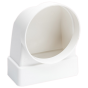 Image of Avenue 90 Degree Connector 100mm 4 Inch White 54mm x 110mm