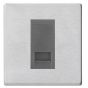 Image of Avenue Screwless Slim Flush Slave Telephone Socket Satin Steel