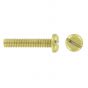 Image of Avenue Brass Machine Screw M4 x 25mm Slot Pan Head 100 Pack