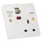 Image of Avenue Switched RCD Socket 1 Gang 13A DP Latching White Side