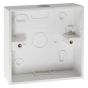 Image of Avenue PVC Surface Pattress 1 Gang 32mm Square Corner White