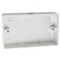 Image of Avenue PVC Surface Pattress 2 Gang 32mm Round Corner White