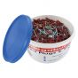 Image of Avenue Trade Tub of Wood Screws and Wall Plugs No.8 x 1.5 inch 500 Pack