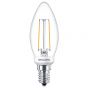 Image of Philips Classic Filament 2.7W LED Candle Bulb Dimmable SES Warm White
