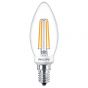 Image of Philips Classic Filament 5W LED Candle Bulb Dimmable SES Warm White