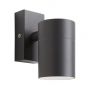 Image of Forum Zinc Leto Fixed Outdoor Up or Down Wall Light GU10 Spotlight Anthracite