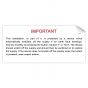 RCD Test Sticker 130 x 60mm Self Adhesive Vinyl Label Roll of 100