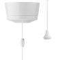 Image of MK K3191 Ceiling Pull Cord Switch 6A One Way Single Pole Surface White