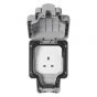 Image of MK Masterseal K56480GRY Unswitched Socket 1 Gang 13A Double Pole Grey