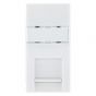 Image of MK Logic K5846WHI RJ45 Cat6 Euro Data Socket Single Module White