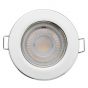 Image of Luceco LED Downlight 5W Fixed Fire Rated 4000K Polished Chrome
