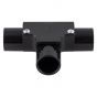 Image of Marshall Tufflex MIT2BK 20mm Inspection Tee Black Plastic Conduit PVC