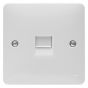 Image of Hager Sollysta WMBTM Telephone Socket Master 1 Gang White