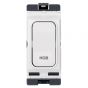 Image of Hager Sollysta WMGSDP2/HB Grid Switch 20A 1W DP Engraved Hob