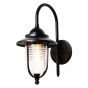 Image of Forum Zinc Eris Outdoor Fishermans Lantern Light ES (E27) Black Glass