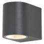 Image of Forum Zinc Antar Outdoor Wall Light GU10 Up or Down Black Aluminium