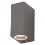 Image of Forum Fleet Outdoor Wall Light GU10 Square Up and Down Anthracite